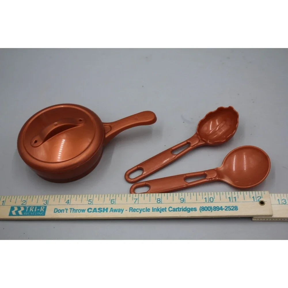 Step 2 Kids Copper Pan Utensils Spaghetti Scoop Spoon Play Kitchen Replacement